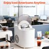 Επιτραπέζια Παγομηχανή VEVOR Compact 0.83L – 12kg/24h με 2 Μεγέθη Πάγου & Auto Clean