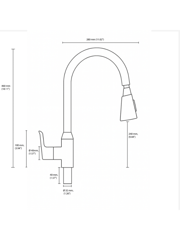 Τρίοδη Βρύση Κουζίνας 3 in 1 Faucet Stretch PREMIUM – Pull-Out με Φιλτραρισμένο Νερό