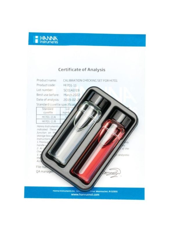 HI 701-11 Calibration Check Set a www.filtrareto.gr HI 701-11 Calibration Check Set Hanna