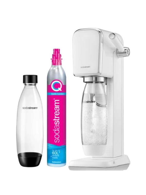 sodastream art white συσκευη παρασκευης ανθρακουχου νερου